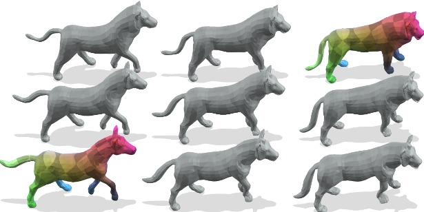 Spectral Meets Spatial: Harmonising 3D Shape Matching and Interpolation