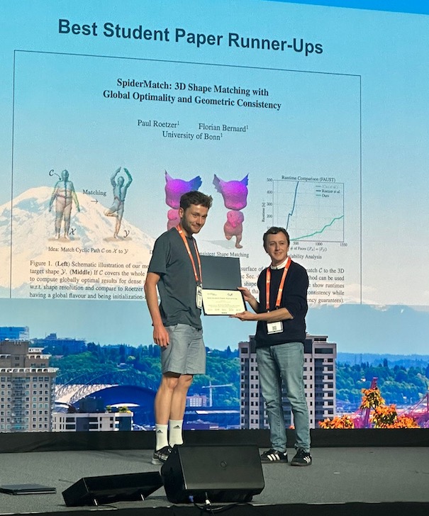 Best Student Paper RunnerUp at CVPR 2024 ← Learning and Optimisation